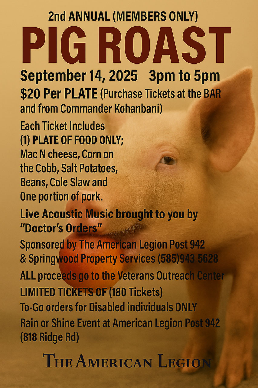 Pig Roast Sept 2025 Pig Roast Sept 2025