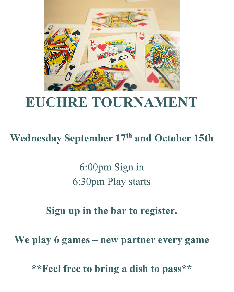 Microsoft Word - Euchre Euchre Tournament